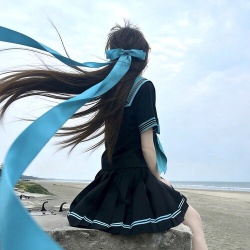 超长飘带蝴蝶结发夹JK制服百搭