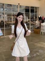DG2026 Summer French Beauty Dress, a cinched-waist long dress for women, a tea break dress thumbnail 7