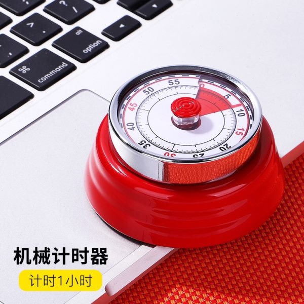 机械磁铁闹钟家用厨房计时器定时器提醒器时做题时间管理计学生倒