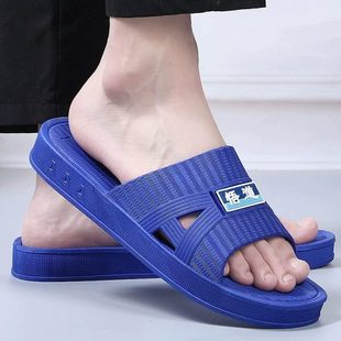 拖鞋 厚底 上班休闲耐磨防滑浴室拖鞋 男家用凉拖鞋