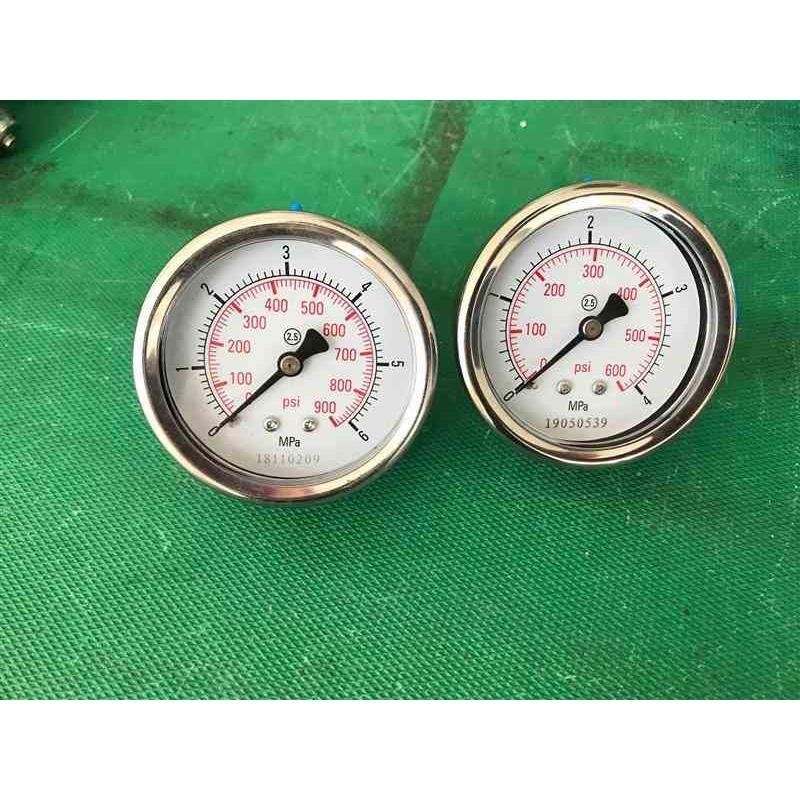 耐震轴向不锈钢压力表不锈钢轴向压力表 背式压力表 Y-60BF-Z