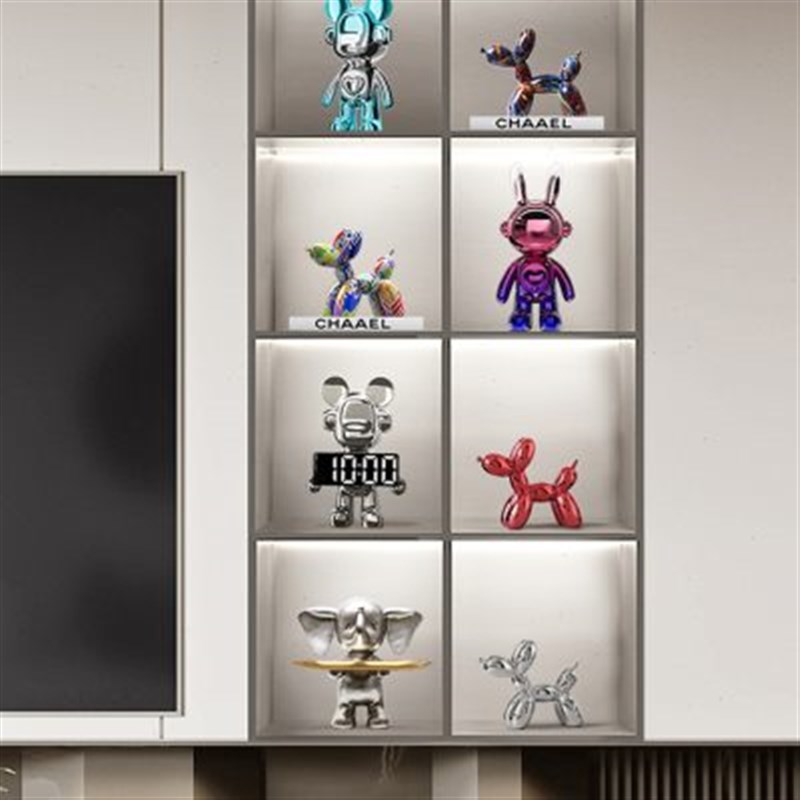 气球狗客厅摆件高端大气轻奢摆饰乔迁礼物K兔子电视柜酒柜玄关饰