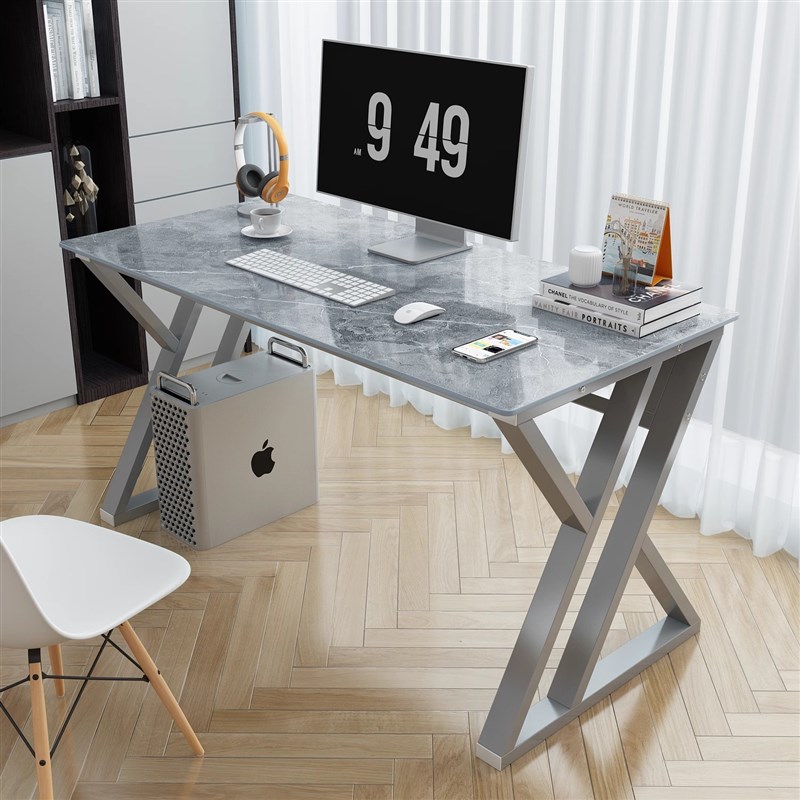 岩板书桌客厅小型1米家用单人阅读1.2米学习桌轻奢U高级感定制桌