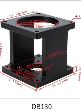 86步进伺服机支撑座电机座传动精密滚珠丝杆轴承座马达DS60固定座