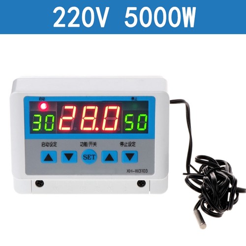 W3103大功率数字温控器30A全自动可调温度控制器12V24V220V5000W