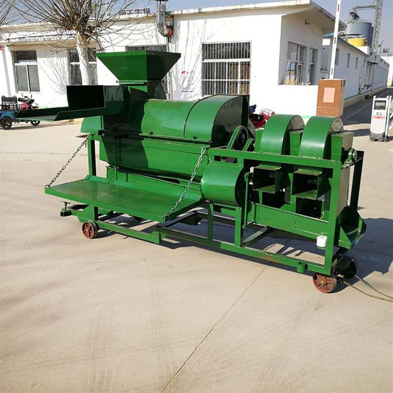 拖拉机牵引式打谷机农用高粱打粒机新型打麦机电动打谷机打场机