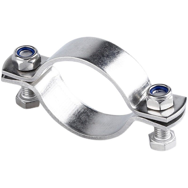 304不锈钢抱箍加厚平板卡箍固定管道支架管卡圆钢工业管箍管子夹,家居饰品,装饰摆件,淘宝优惠券,粉丝福利购,淘宝优惠卷