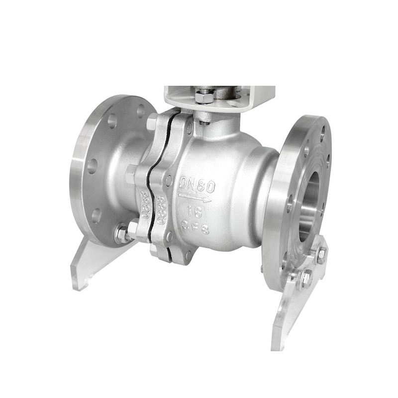 气动球阀法兰Q641F-16P不锈钢304铸钢切断高温蒸汽DN25 32 40 50