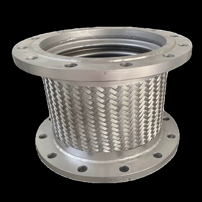 法兰式金属编织软管不锈钢波纹管网软连结泵用高温高压蒸汽管304