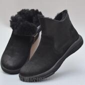 外贸英伦皮一体马丁保毛靴 加厚绒暖真皮棉鞋 正品 东北雪地男靴冬季