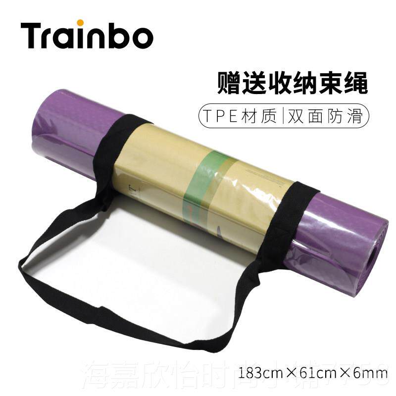 新款瑜伽垫无tp舞e家用训初学防滑练耐用加长蹈垫健身味垫亲子活
