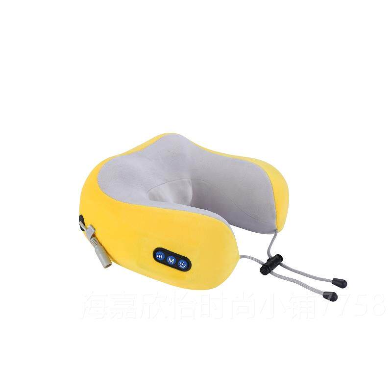正品美仕达新款U型按枕头颈部肌摩震肉按摩器捏动颈揉椎仪 家用