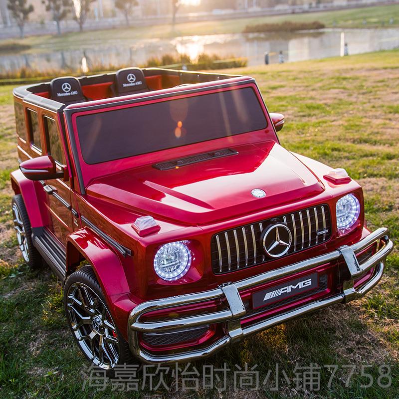正品雙人座雙大g童遙電動(dòng)車四輪4驅(qū)兒汽車玩具控車子可坐寶寶小孩
