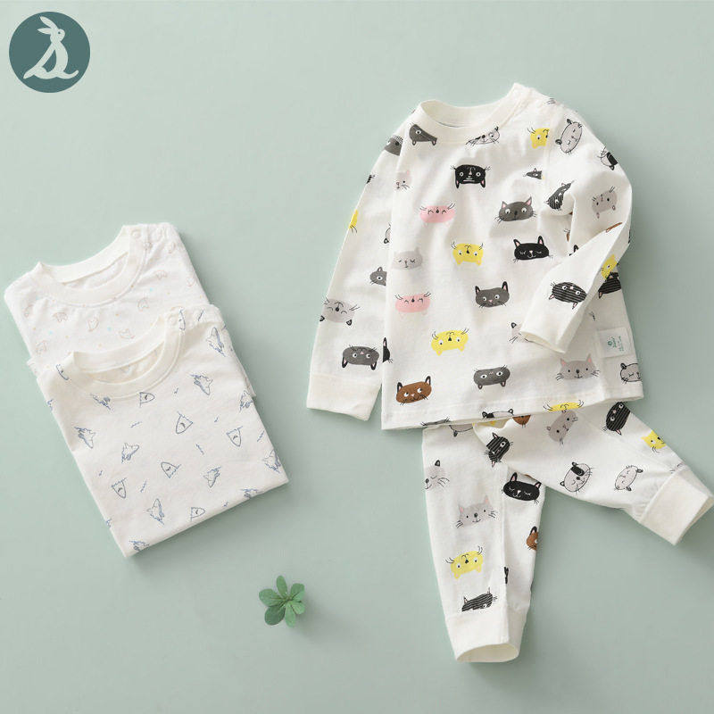儿童全棉秋衣秋裤春夏家居服薄款春秋纯棉女童内衣打底空调服套装,童装/婴儿装/亲子装,内衣套装,淘宝优惠券,粉丝福利购,淘宝优惠卷
