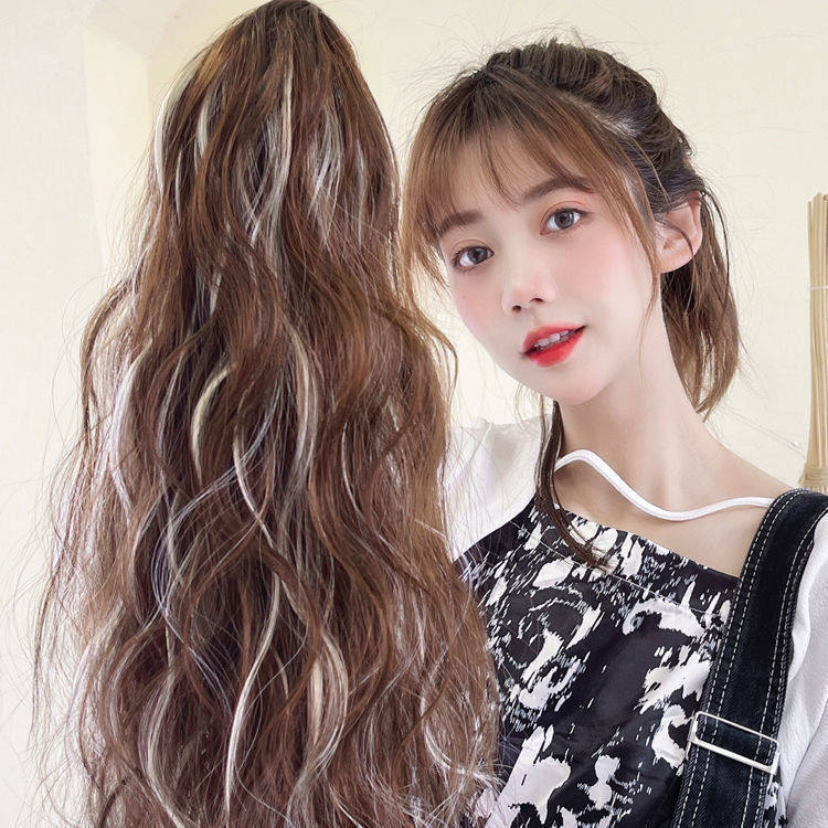 假发马尾女抓夹式仿真卷发梨花马尾短款网红辫子波浪卷彩色自然,美发护发/假发,马尾,淘宝优惠券,粉丝福利购,淘宝优惠卷