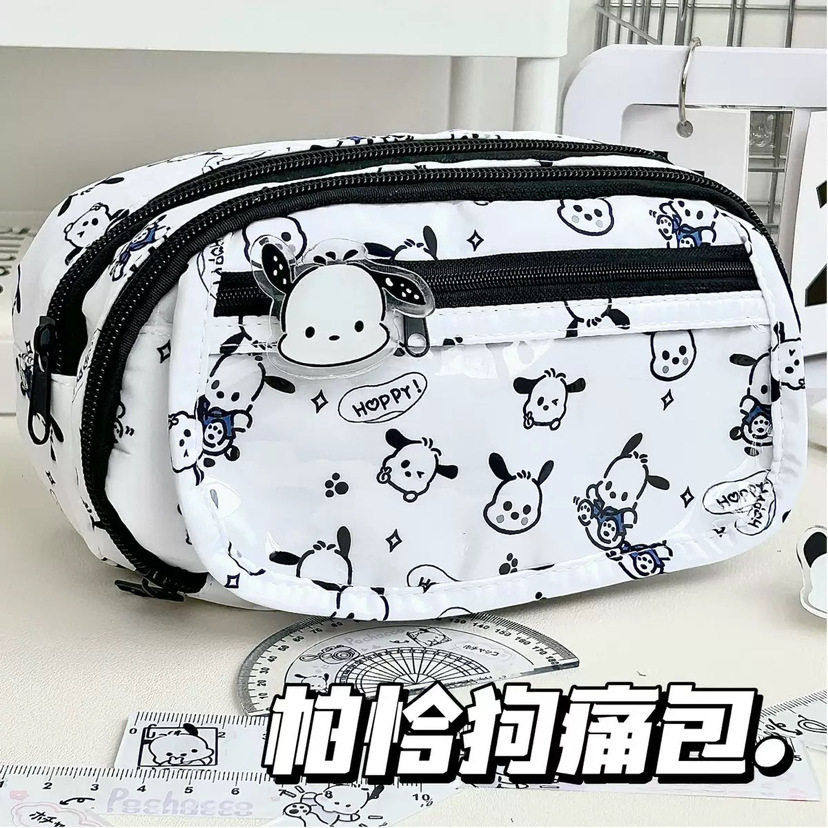 可爱简约帕恰狗痛包笔袋女生初中颜值大容量多功能透明文具袋,玩具/童车/益智/积木/模型,笔袋,淘宝优惠券,粉丝福利购,淘宝优惠卷