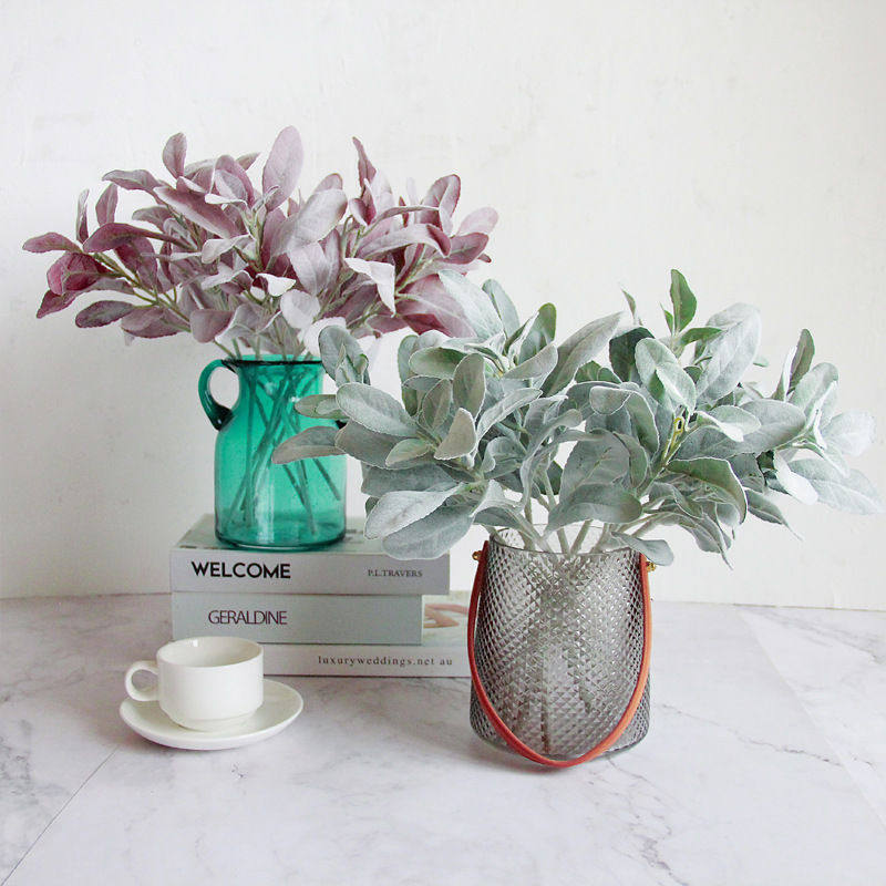 仿真花 植毛兔耳叶婚礼装饰仿真植物 婚庆仿真花假花仿真花束花艺,鲜花速递/花卉仿真/绿植园艺,商务用花,淘宝优惠券,粉丝福利购,淘宝优惠卷