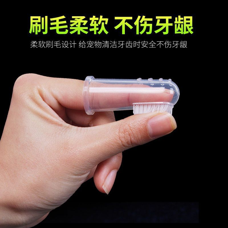 小型犬居家清洁护理套件泰迪宠物手指套牙刷牙膏洁牙刷牙工具