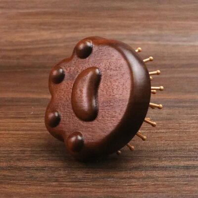部小雕刻气垫梳儿童头可爱实木卡通经络动物气囊梳迷你檀木梳疏通