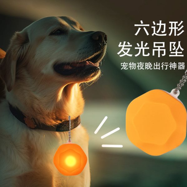 宠物猫挂饰失外出狗发光牌LED夜间夜光吊坠防丢充电灯USB饰品
