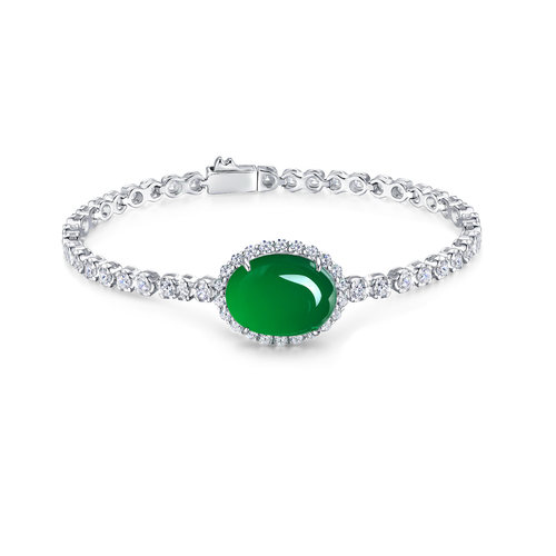 AILEQ蛋面手链国潮满绿