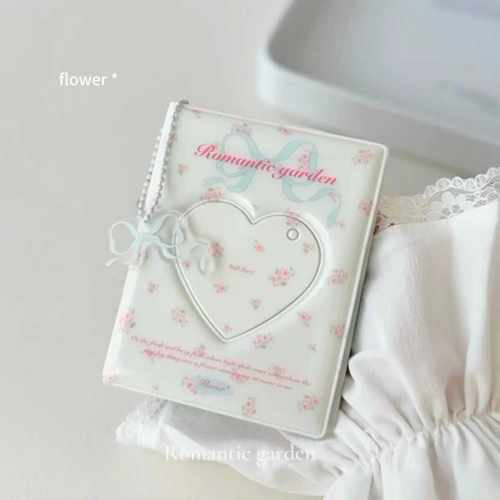 Romantic碎花卡册一宫格三寸定页卡包小卡收纳册便携卡册生日礼物