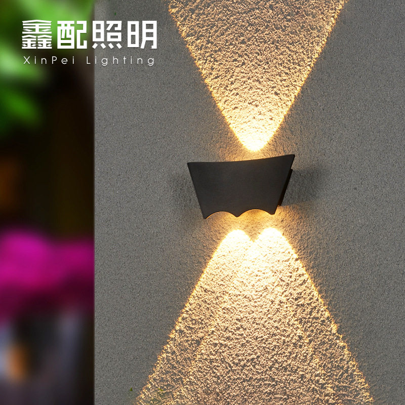 壁灯led户外防水外墙上下射灯室外洗墙灯阳台楼梯超亮庭院墙壁灯