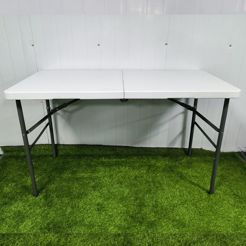 吹塑折叠桌便携式会议长条桌简易家用折叠餐桌户外地摊桌厂家供应