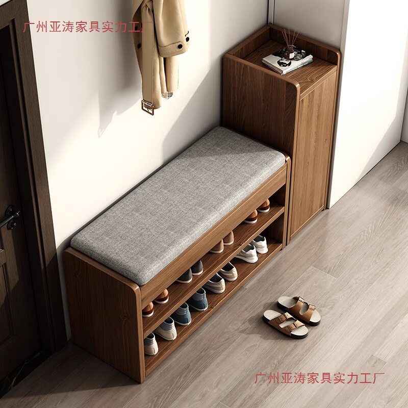 入户门换鞋凳可坐鞋柜坐凳一体玄关极窄鞋架门口家用穿鞋凳进门凳