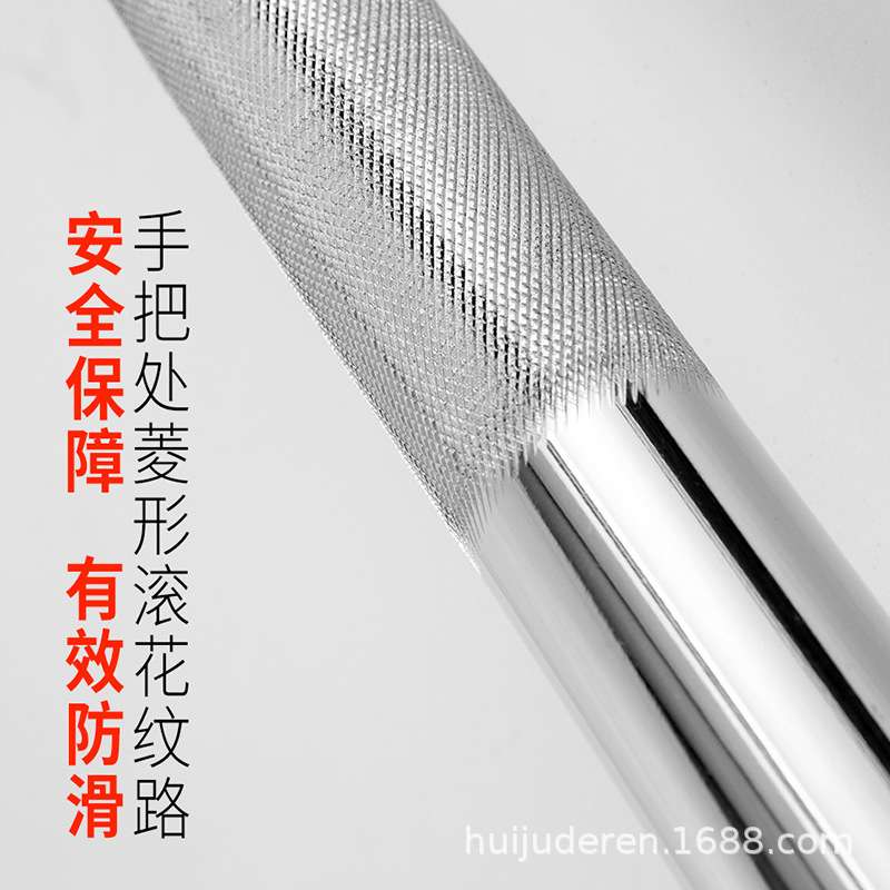 杠铃奥杆 1.2 米2.2米直杆曲杆商用举重用卡簧轴承铜套 杠铃奥杆