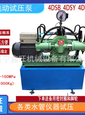 鑫旺4DSB电动试压泵4DSY活塞式管道打压机 四缸水压测试机