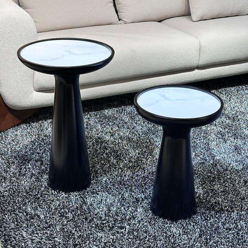 现代简约沙发边几花瓶边桌实木高级感客厅设计师创意角几高低组合