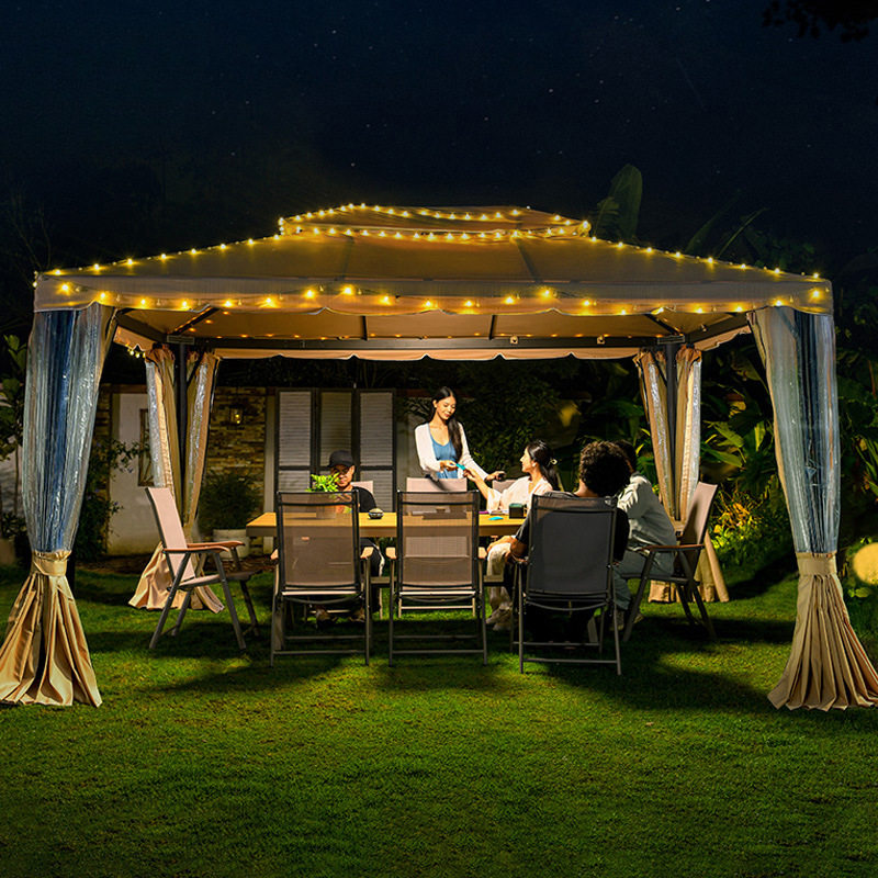 户外凉亭庭院花园室外餐厅火锅烧烤帐篷农家乐农庄景区铁艺亭子