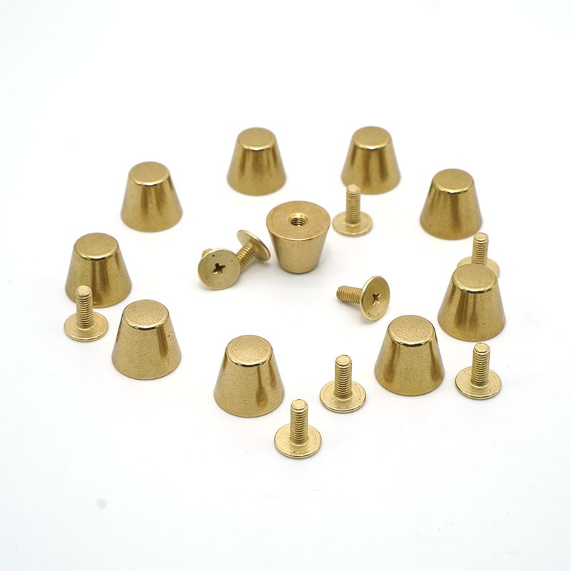 纯铜包包底座螺丝 财布扣金属扣和尚头五金配件P水桶钉 拍一件10