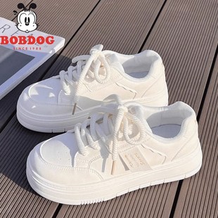 女童公主小白鞋配裙子2024新款秋冬爆款厚平底鞋儿童百搭运动板鞋