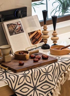 样板间厨房摆件组合设计搭配软装真干果咖啡豆切菜板装饰画饰品