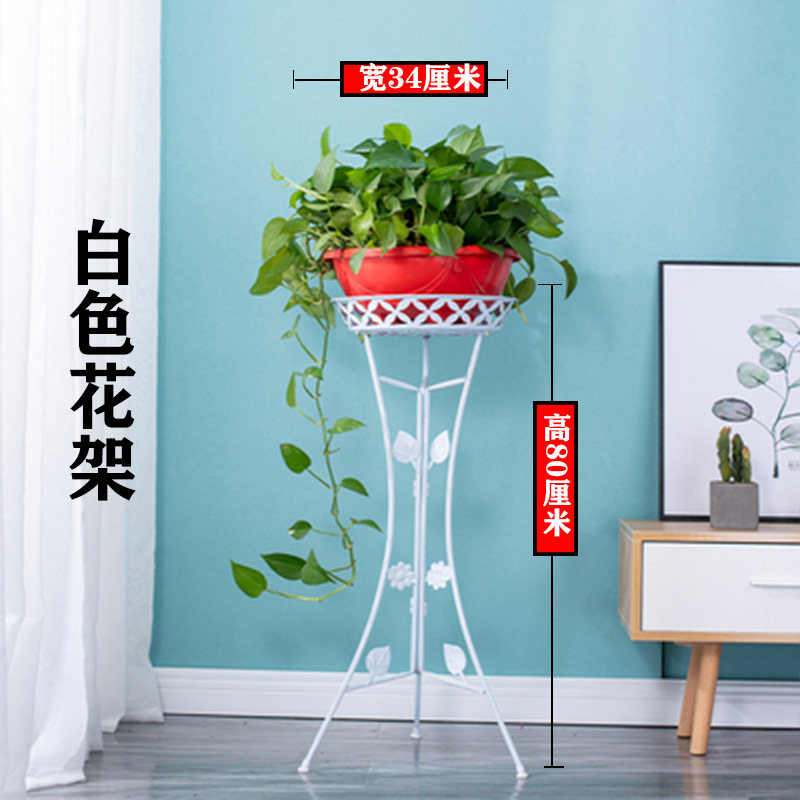 欧式花架子室内客厅铁艺花盆架落地式家用阳台吊兰绿萝花架置物架