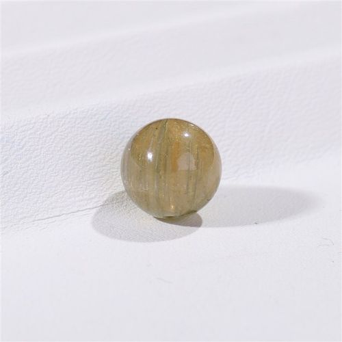 天然浅黄色碧玺散珠子手链diy男女士手串项链手工11.5mm串珠23号