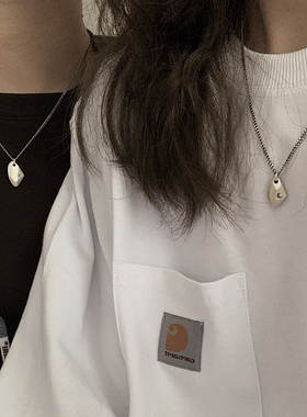 朝朝暮暮许愿石纯银情侣项链一对七夕情人节纪念礼物男女定情信物