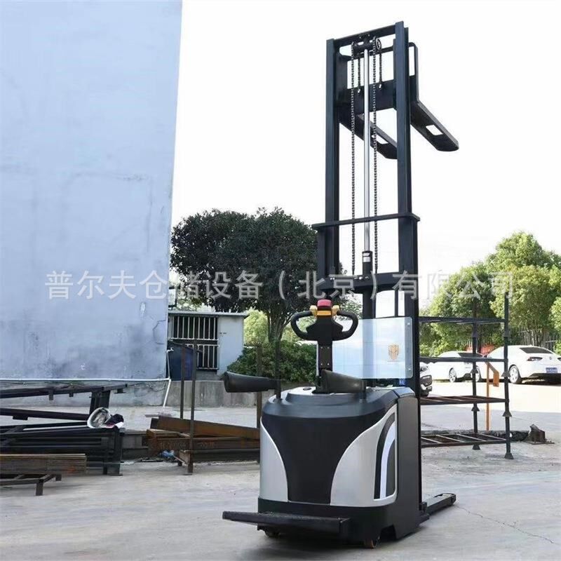 2吨全电动e堆高车锂电池站驾式托盘堆垛车自动搬运车叉车升