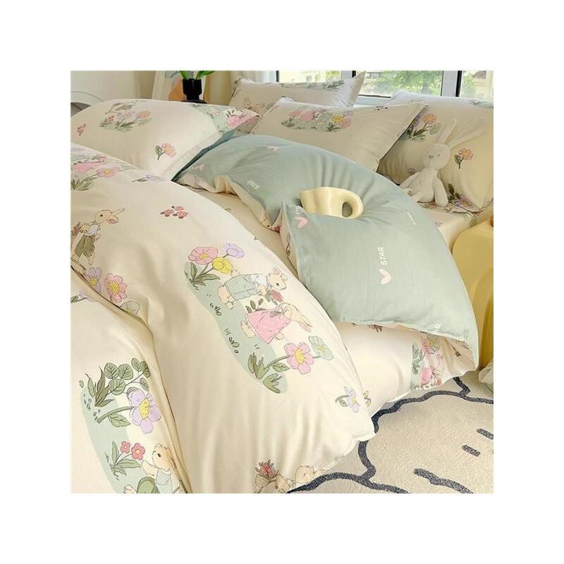 两米乘两米三被套纯棉全棉单件150x200Gx230床单被罩学生宿舍单人