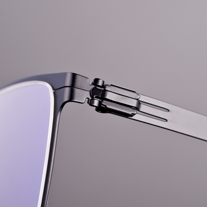 眼镜框男女无螺丝眼镜架男不夹脸超轻弹性配镜定制近视老花金属