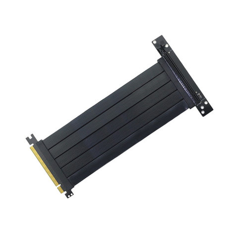 显卡延长转接线PCIE 3.0 4.0 x16竖装显卡直角90度转接线扩展卡