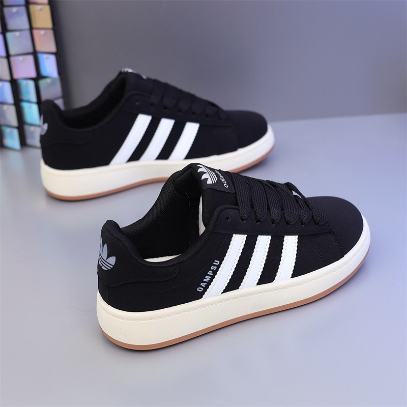 经典百搭德训鞋黑色男鞋2025新款春夏平底百搭小白鞋休闲运动板鞋