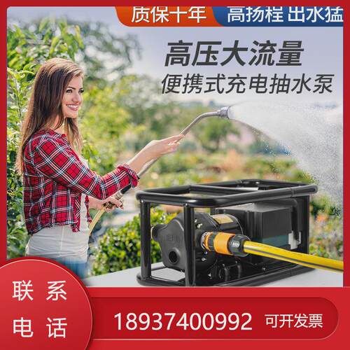 电动12V抽水泵农用自吸水x泵家用神器浇菜灌溉菜地浇水机大功率