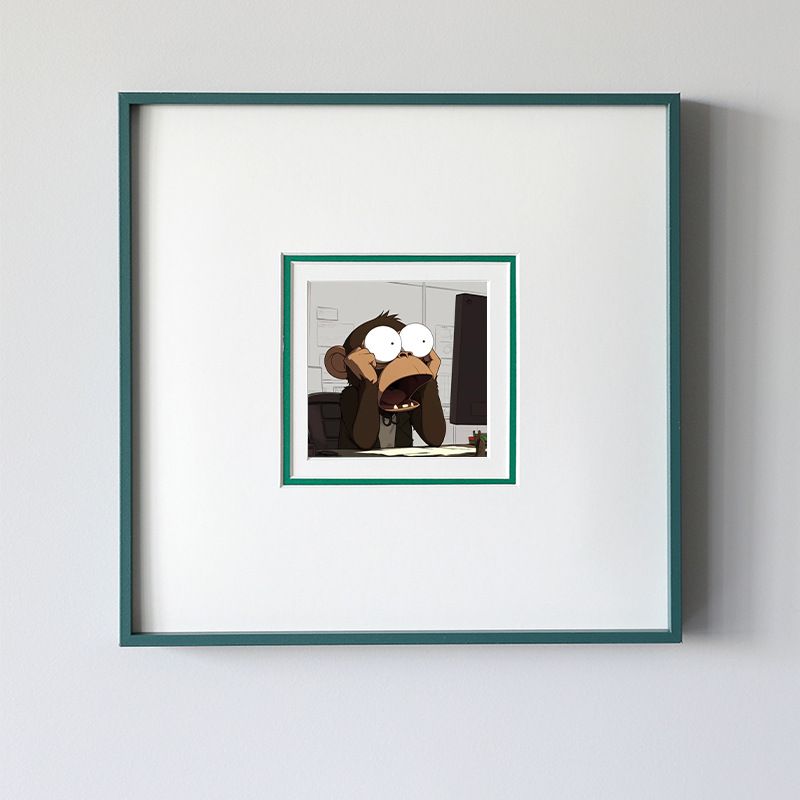 ins可爱卡通客厅餐厅小众艺术组合装饰画简约多巴胺彩色卡纸挂画