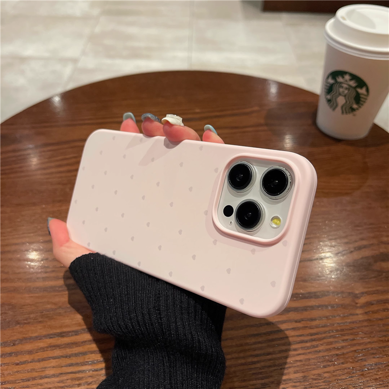 ins粉白色适用iPhone16promax手机壳液态硅胶苹果15全包防摔13新款情侣12高级感14promax男女爱心软糯保护套