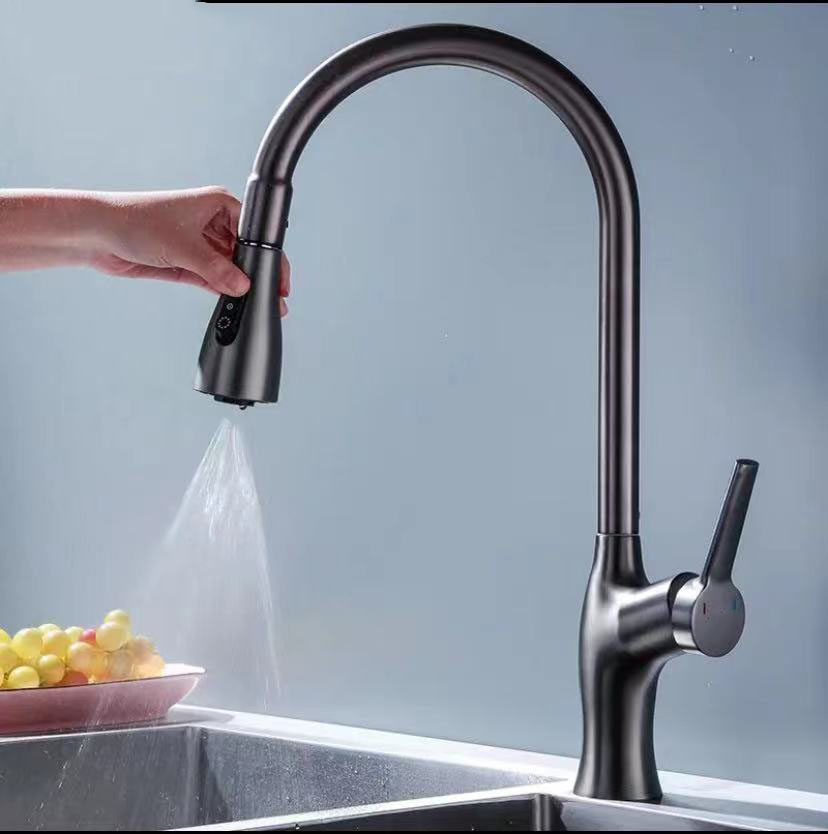 ??枪灰色小蛮腰抽拉刮洗厨房洗菜盆洗衣机柜水槽旋转冷热龙头,搬运/仓储/物流设备,机械式停车设备（立体停车库）,淘宝优惠券,粉丝福利购,淘宝优惠卷