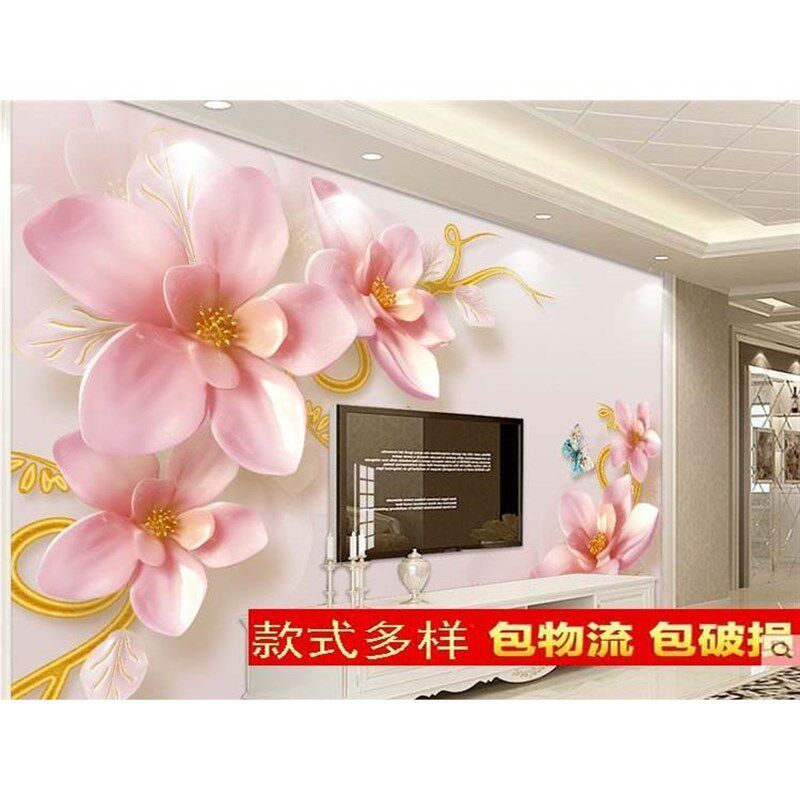 客厅瓷砖背景墙岩板大理石沙发中式电视背景墙砖简约Y微晶石壁画