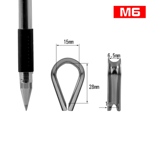 304不锈钢鸡心环钢丝绳保护环三角环护套圈环M2/3/4/5/6/8/10mm